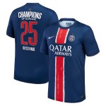 Günstige Fußballtrikots Paris Saint-Germain 1 Star Champions of Europe Heimtrikot 2024-25 Kurzarm
